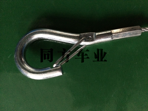 Steel rope hook